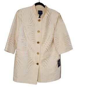 NWOT Doncaster Women's Zebra Print Jacket Plus Size 16